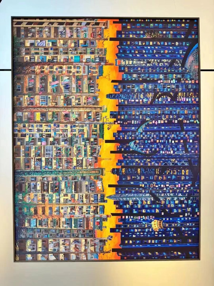 Moon106605's tweet photo. An art exhibition in Davos in summer, and I love this "Folding City" https://t.co/XDabZRHVNC