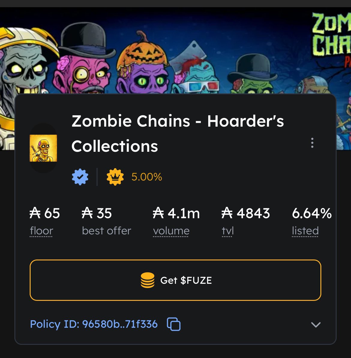 Metroidman215's tweet photo. Zombie Chains are so undervalued right now.
#zombiechains #cardano $fuze https://t.co/hboi6MwLG0