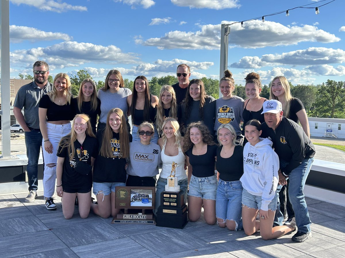 Lady_Warriors00's tweet photo. Catch your State Champs around town with the Eveleth Cup this month! 🤩🏆 @mnwild #Funtowin #Evelethcup #Backtobacktoback #Statechamps https://t.co/OLvzuGCoLe