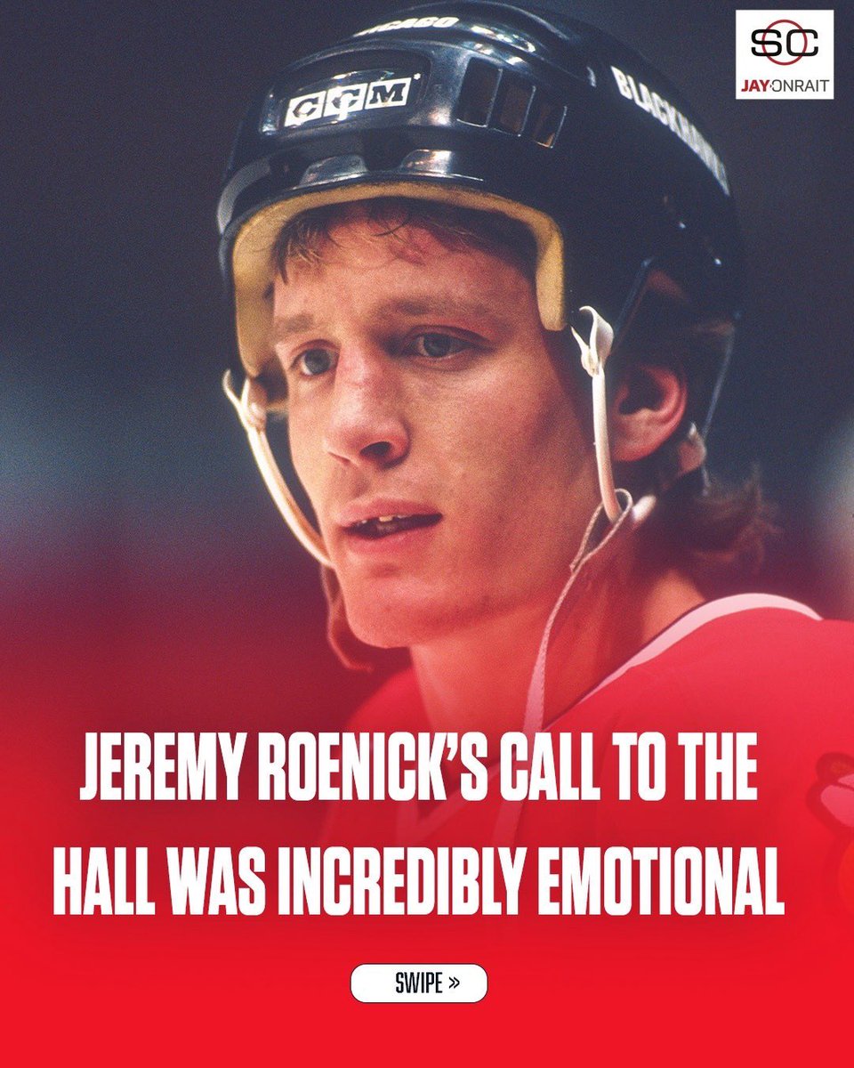 JayOnSC's tweet photo. Jeremy Roenick’s emotional reaction to getting the call to the Hockey Hall of Fame. ❤️ https://t.co/Kb00gKQKtT