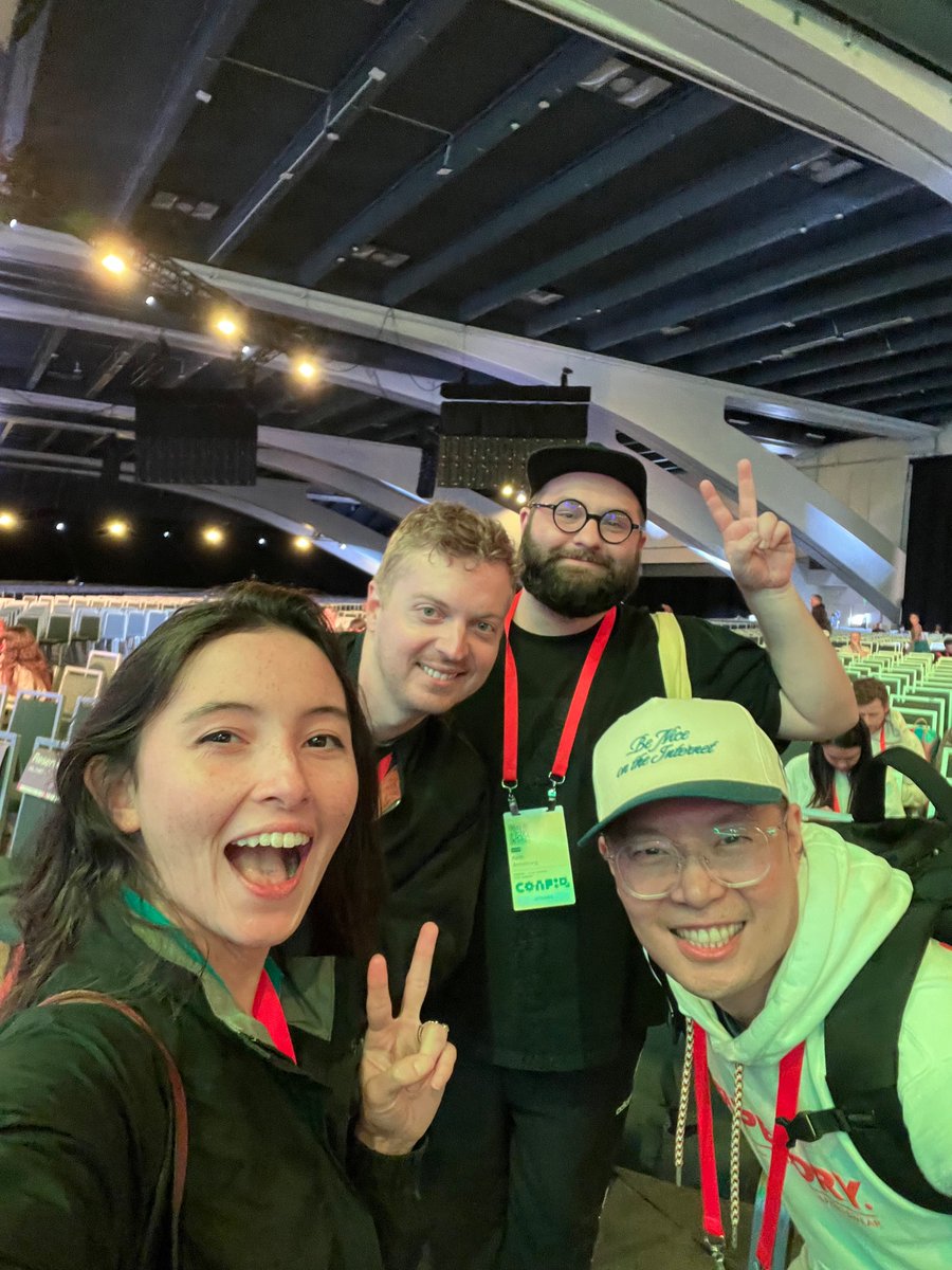 Glad to have found some of my <a href="/webflow/">Webflow</a> pals in this crazy sea of people #Config2024