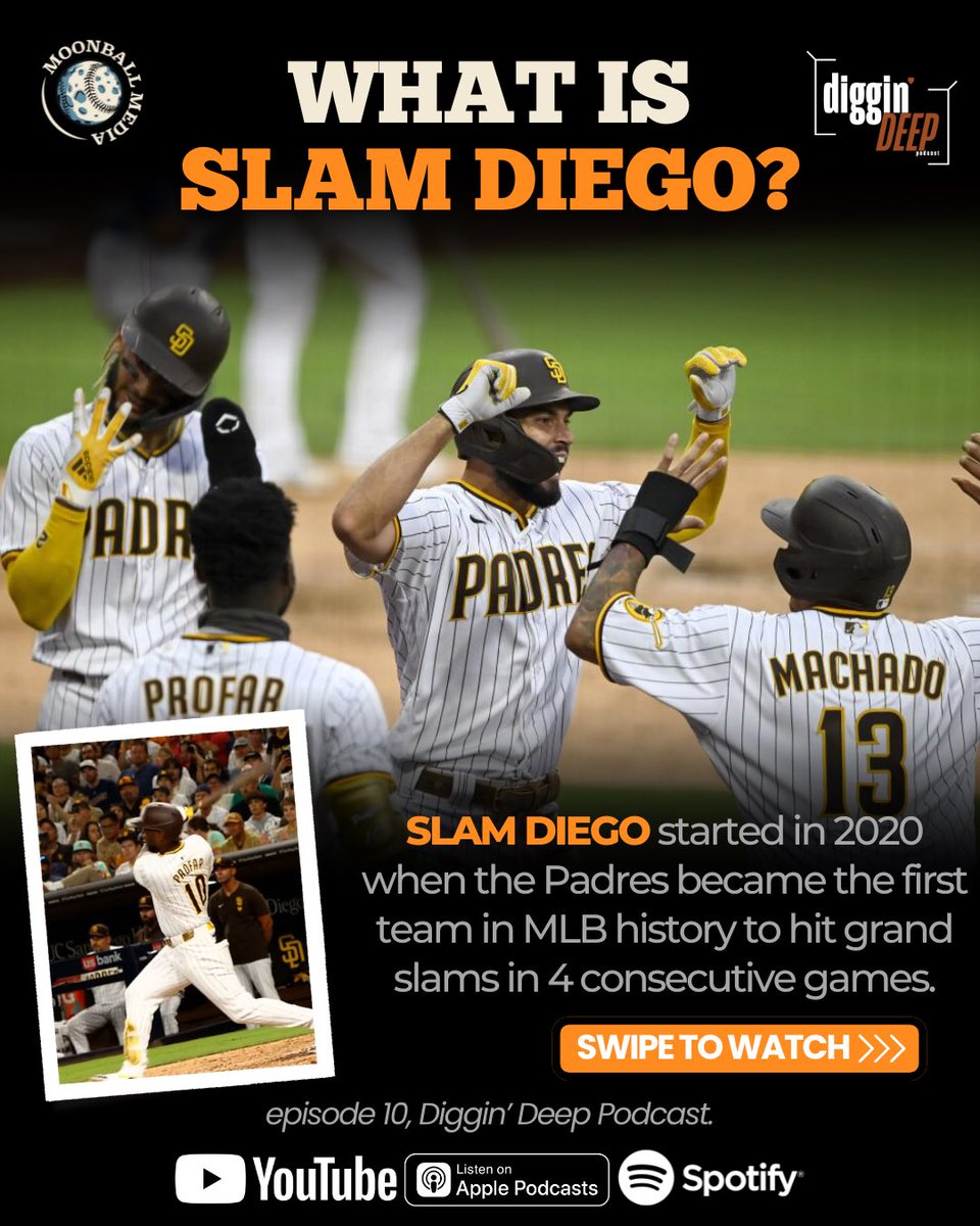 DigginDeepShows's tweet image. These Profar & Higgy grand slams got us reminiscing on #slamdiego
@TheRealHos305 @tatis_jr @JURICKSONPROFAR @wilmyers #mannymachado #mlb #baseball #padres