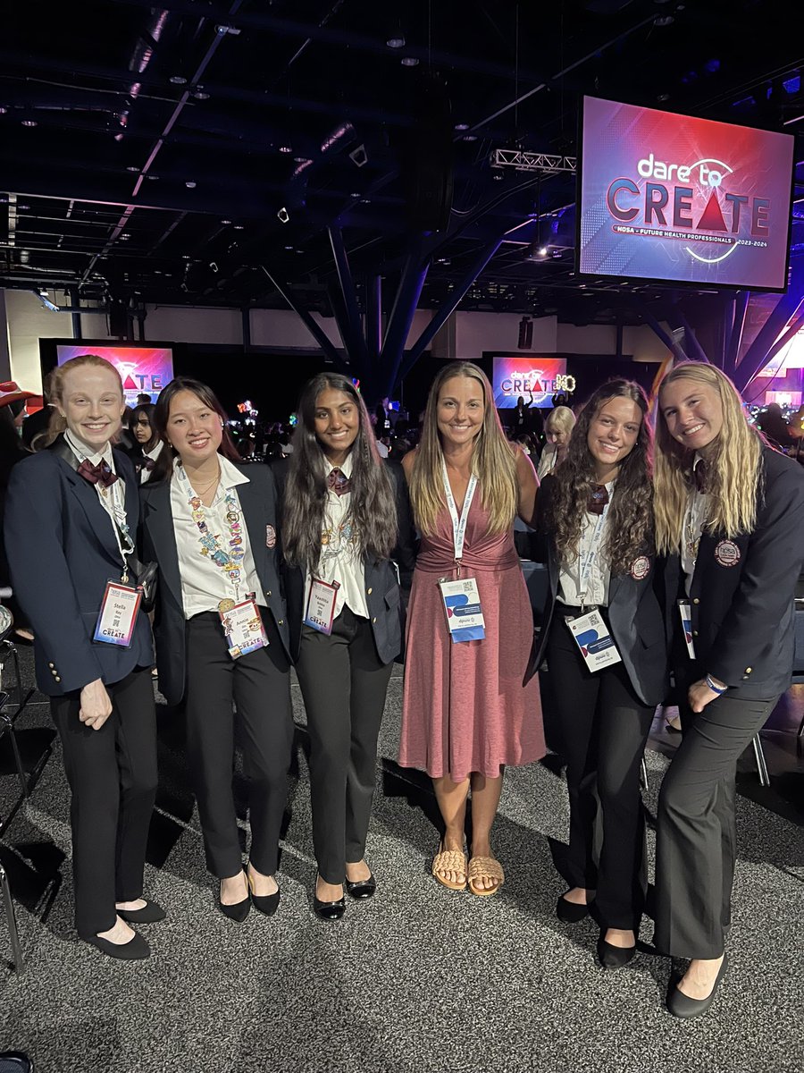 Exercise Science at Opening Ceremonies  of HOSA ILC in Houston, TX. These students compete in round 1 events tomorrow morning. Best of luck ladies! <a href="/FirebirdTweets/">FirebirdTweets</a>