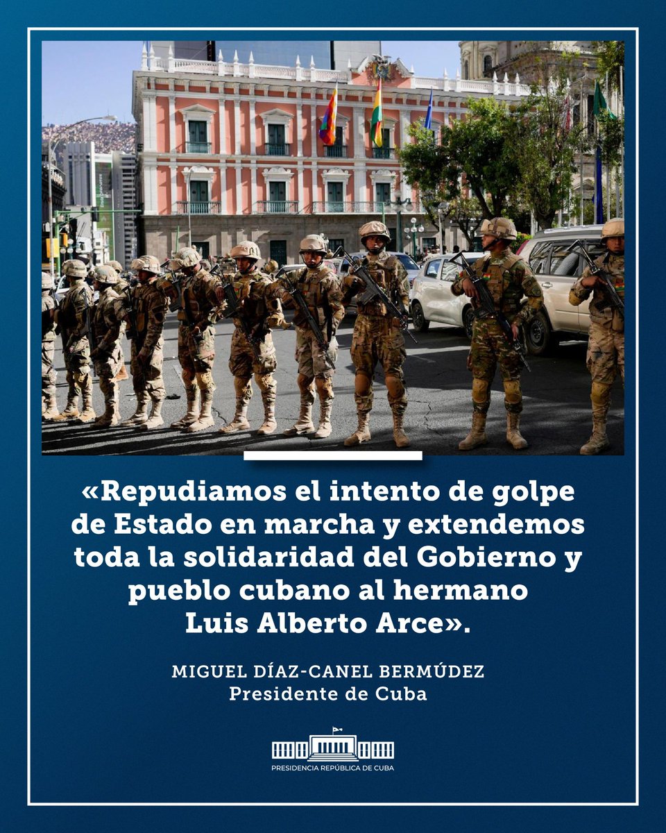 Denunciamos indicios de posible acción militar contra la Constitución del Estado Plurinacional de Bolivia.