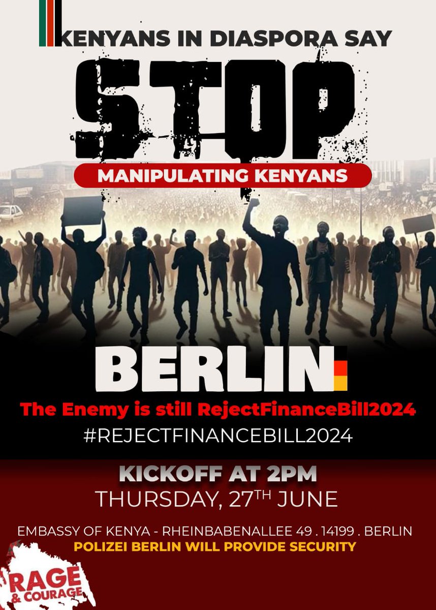 Kenya has been my safest home in Africa, in times when Uganda became too dangerous to be home anymore. And so, today I am joining the Kenyan Demonstration in Berlin as a diehard friend of Kenya.
