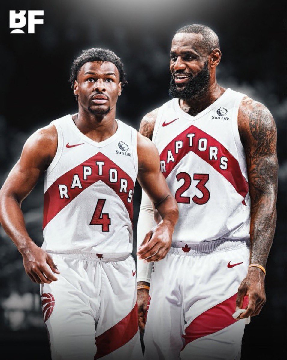 BRONNY JAMES YOU ARE A TORONTO RAPTOR