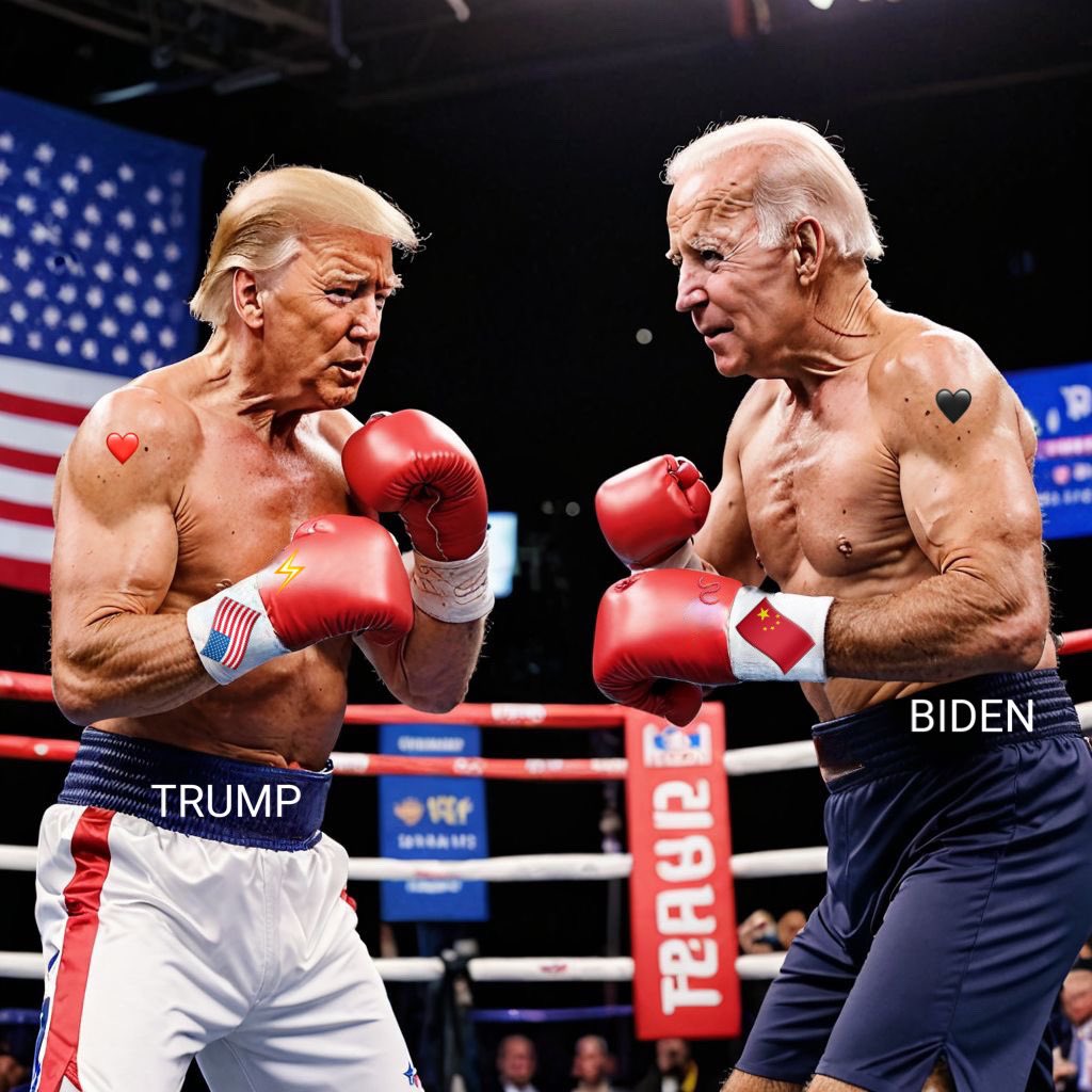 DameScorpio's tweet photo. READY TO RUMBLE 💯 Trump for the TKO 💯 👊 https://t.co/4fiR145Ezz
