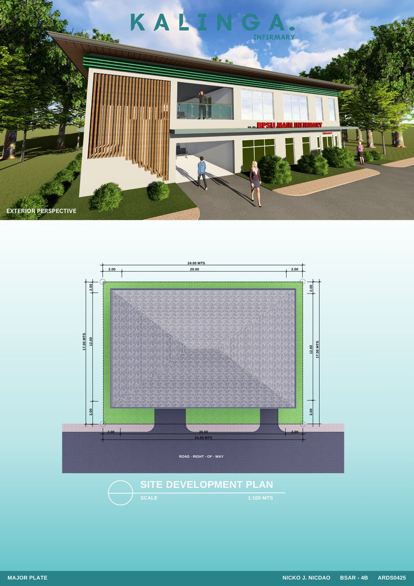 ThoughtsArki's tweet photo. KALINGA: A Proposed Small Infirmary at Bataan Peninsula State University - Main Campus

Architectural Design 8

AutoCAD l SketchUp l Lumion l D5 Render l Canva https://t.co/y4OEeFeng9