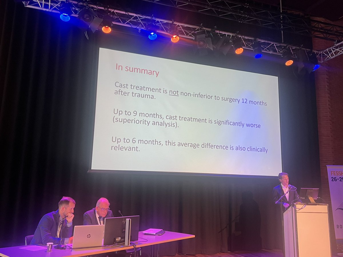 Treating elderly patients in cast instead of surgery is not necessarily better.. #fesshrotterdam #efsht #fessh2024