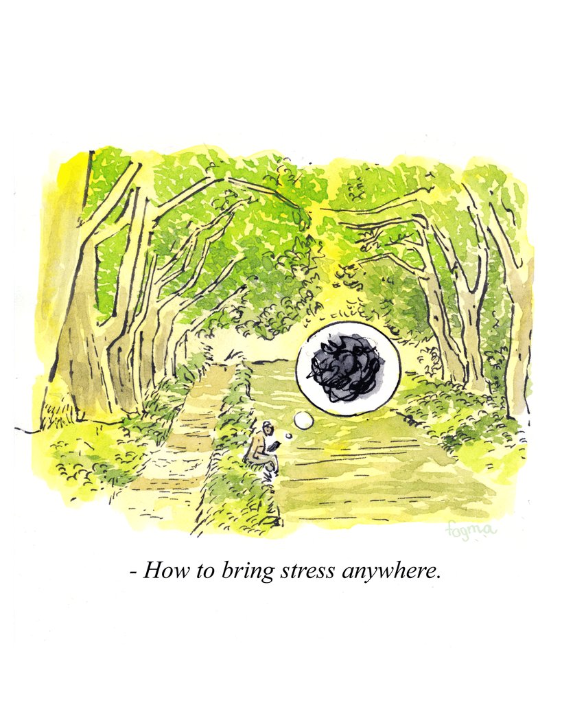 FoggyMathilde's tweet photo. Do you enjoy carrying stress around as well? https://t.co/mQ9Lisn5VG