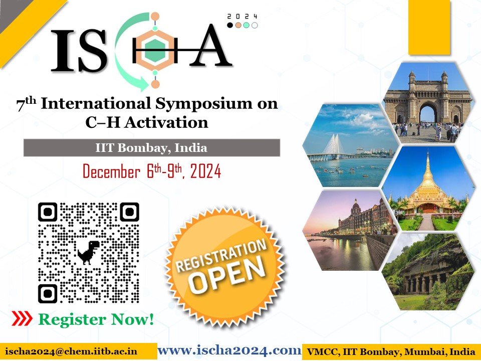 ISCHA 2024 (@ischa2024) on Twitter photo 🎉Exciting news! Registration for ISCHA 2024 is NOW OPEN! Don't miss the chance to connect, discuss & learn from the experts in the field. Secure your spot today. REGISTER NOW !🚀
Click here👉 ischa2024.com/registration/
<a href="/maiti_iitb/">Debabrata Maiti</a> <a href="/basker25071980/">Basker Sundararaju</a> <a href="/iitbombay/">IIT Bombay</a> <a href="/IITKanpur/">IIT Kanpur</a> 🎉Exciting news! Registration for ISCHA 2024 is NOW OPEN! Don't miss the chance to connect, discuss & learn from the experts in the field. Secure your spot today. REGISTER NOW !🚀
Click here👉 ischa2024.com/registration/
<a href="/maiti_iitb/">Debabrata Maiti</a> <a href="/basker25071980/">Basker Sundararaju</a> <a href="/iitbombay/">IIT Bombay</a> <a href="/IITKanpur/">IIT Kanpur</a>