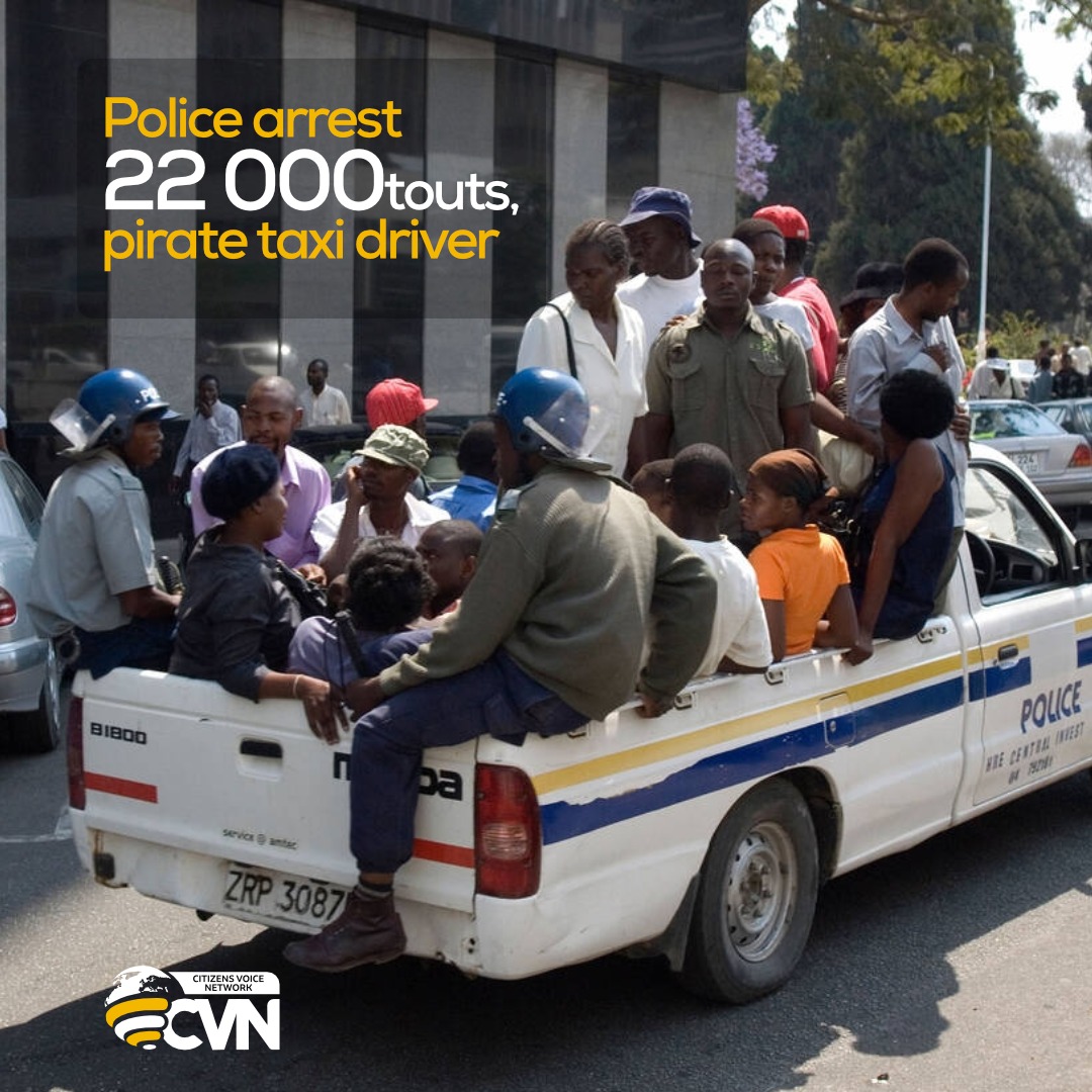 <a href="/PoliceZimbabwe/">Zimbabwe Republic Police</a> arrests 22 000 touts, pirate taxi drivers.

What does this tell you about the state of unemployment in the country?