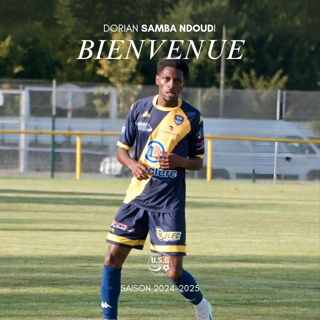 US_Granville's tweet photo. 🤝 L'Union Sportive Granvillaise est heureuse d'annoncer l'arrivée de Dorian Samba qui sera corsaire pour la saison 2024-2025.

🔥 Milieu de terrain âgé de 25 ans, Dorian a été formé au Stade de Reims. Il arrive pour apporter son pied gauche à l'entrejeu granvillais. https://t.co/StQnfjRCs9