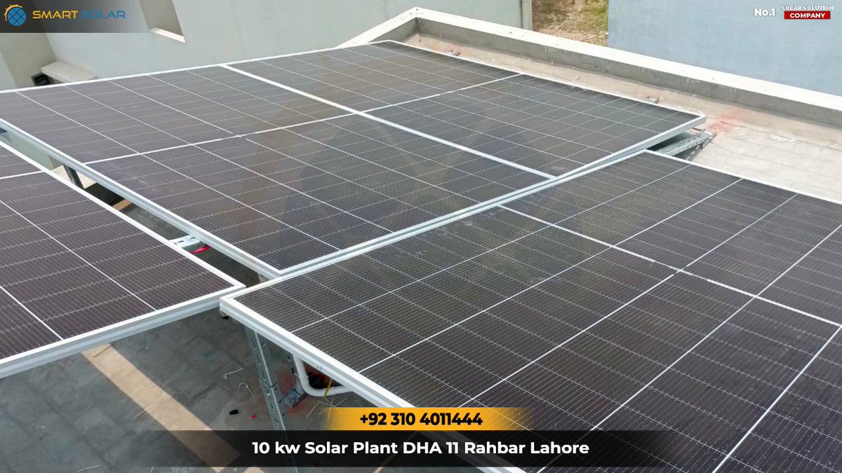 SmartSolarPak's tweet photo. 10KW Solar System DHA 11 Rahbar Lahore Complete Installation
#SmartSolar #Solar #SolarPanels
For more details please contact 0311-4011444 https://t.co/9WuKzzWjQQ