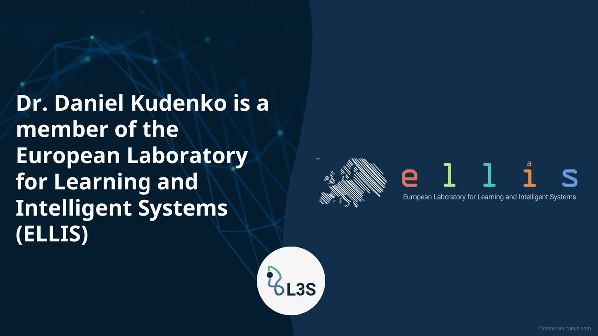 Dr. Daniel Kudenko,  research group leader at L3S and managing director of DAISEC, has been  appointed a member of the European Laboratory for Learning and  Intelligent Systems (ELLIS). 🤝

Further information about ELLIS can be found on the website: ellis.eu