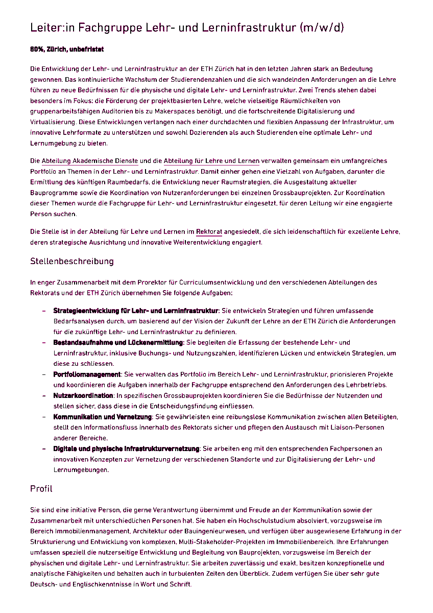 Günther Dissertori (@g_dissertori) on Twitter photo 📢 We’re hiring: Für die Entwicklung der Lehr- und Lerninfrastruktur an der <a href="/ETH/">ETH Zürich</a> suchen wir eine Leiterin /einen Leiter der entsprechenden Fachgruppe. Bewerbungsfrist ist der 18. Juli 2024.
Mehr Details dazu gibt es hier: 👇
jobs.ethz.ch/job/view/JOPG_…
#twittercampus #Hochschullehre 📢 We’re hiring: Für die Entwicklung der Lehr- und Lerninfrastruktur an der <a href="/ETH/">ETH Zürich</a> suchen wir eine Leiterin /einen Leiter der entsprechenden Fachgruppe. Bewerbungsfrist ist der 18. Juli 2024.
Mehr Details dazu gibt es hier: 👇
jobs.ethz.ch/job/view/JOPG_…
#twittercampus #Hochschullehre