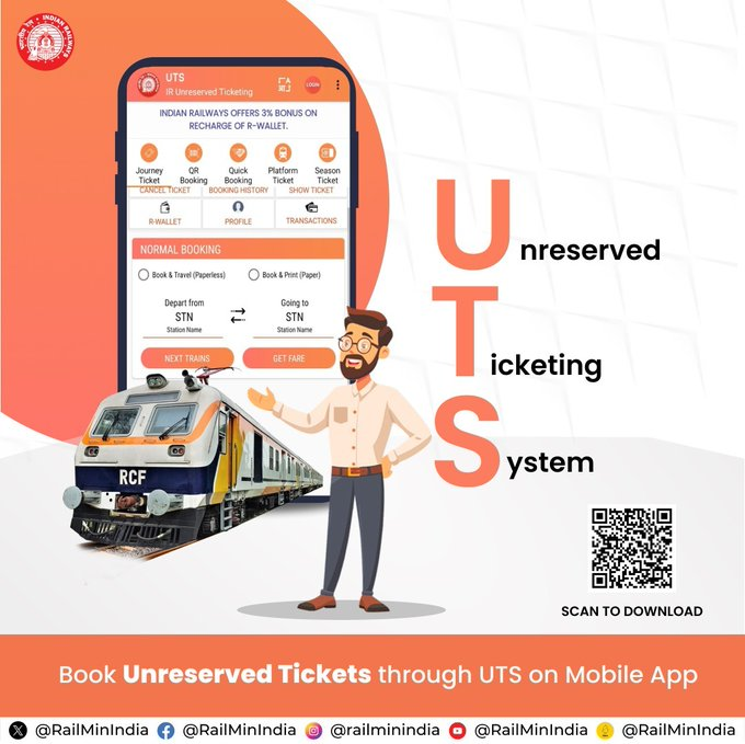 srdcmmumbaicr's tweet photo. #UTS_App...
Go for it! 💯
Download Play Store: https://t.co/4tVW2uD1xY…
iOS: https://t.co/O8u5oB0IB5
@Central_Railway @YatriRailways @drmmumbaicr https://t.co/Cvz8wK9rqh