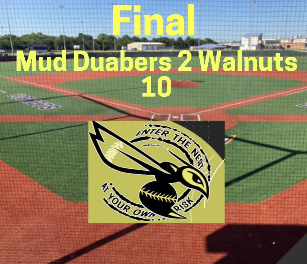 Daubers fall to the Walnuts. They are off tomorrow and back in action Friday against the Curve