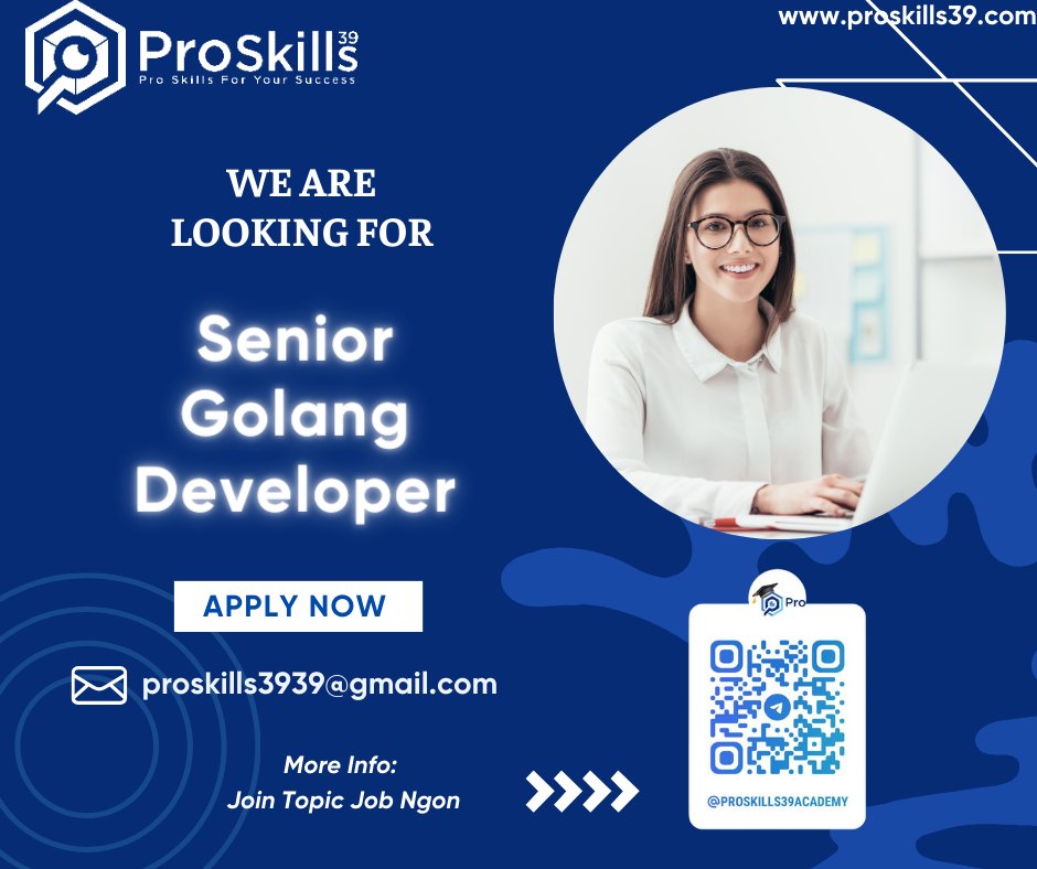 😍[Dist1, Hybrid] Senior Golang Developer ~ 4000$ gross
👉Click here for more details: proskills39academy.com/2024/06/27/dis…