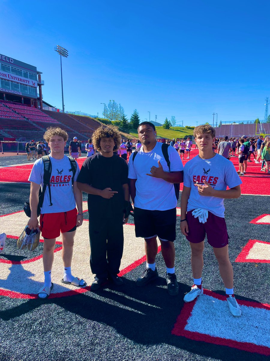 I had a great time competing at the <a href="/EWUFootball/">EWU Football 🏈</a> football camp, thank you for having me! <a href="/LifeChristAcdFB/">Hershel Dennis HC Life Christian Academy FB</a> <a href="/CoachBestEWU/">Coach Aaron Best</a> <a href="/EWUCoach_Bruce/">Zach Bruce</a> <a href="/CoachWesNurse/">Wes Nurse</a> <a href="/SimettiJ/">Mj</a> <a href="/Julian_Roso_5/">Julian Roso</a> <a href="/AtinaeNuu2026/">Atinae Jennings-Nu’u</a>