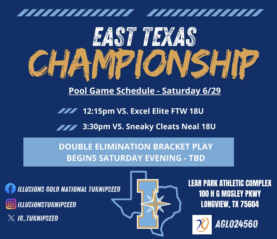 East Texas Championship starts this Saturday 6/29! Come check out this crew...lots of talent!!

<a href="/LeTourneauSoft1/">LeTourneau Softball</a> <a href="/sfa_softball/">SFA Softball</a> <a href="/GSUSOFTBALL/">Grambling State Softball</a> <a href="/MSUTexasSB/">Midwestern State Softball</a> <a href="/OKWUeagles_SB/">OKWU Softball</a> <a href="/TVCCSoftball/">TVCC SOFTBALL</a> @ranger_softball <a href="/wtcsoftball/">WTC Softball</a> <a href="/ApacheAthletics/">Tyler Junior College Athletics</a> @uapblionssb @cameronaggies <a href="/NWOSU_SB/">Ranger Softball</a> <a href="/PrattBeavers/">Beavers Sports</a>
