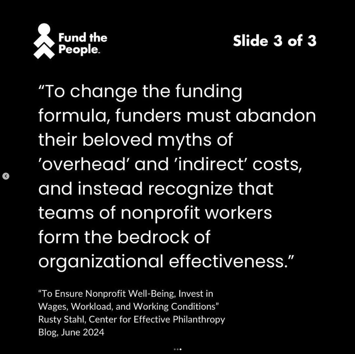FundThePeople's tweet image. To help end nonprofit burnout, funders must give up their beloved myths &amp;amp; recognize that nonprofit workers are the bedrock of org effectiveness. Read @rustystahl’s guest post on @CEPData blog: cep.org/blog/to-ensure… #FundThePeople
