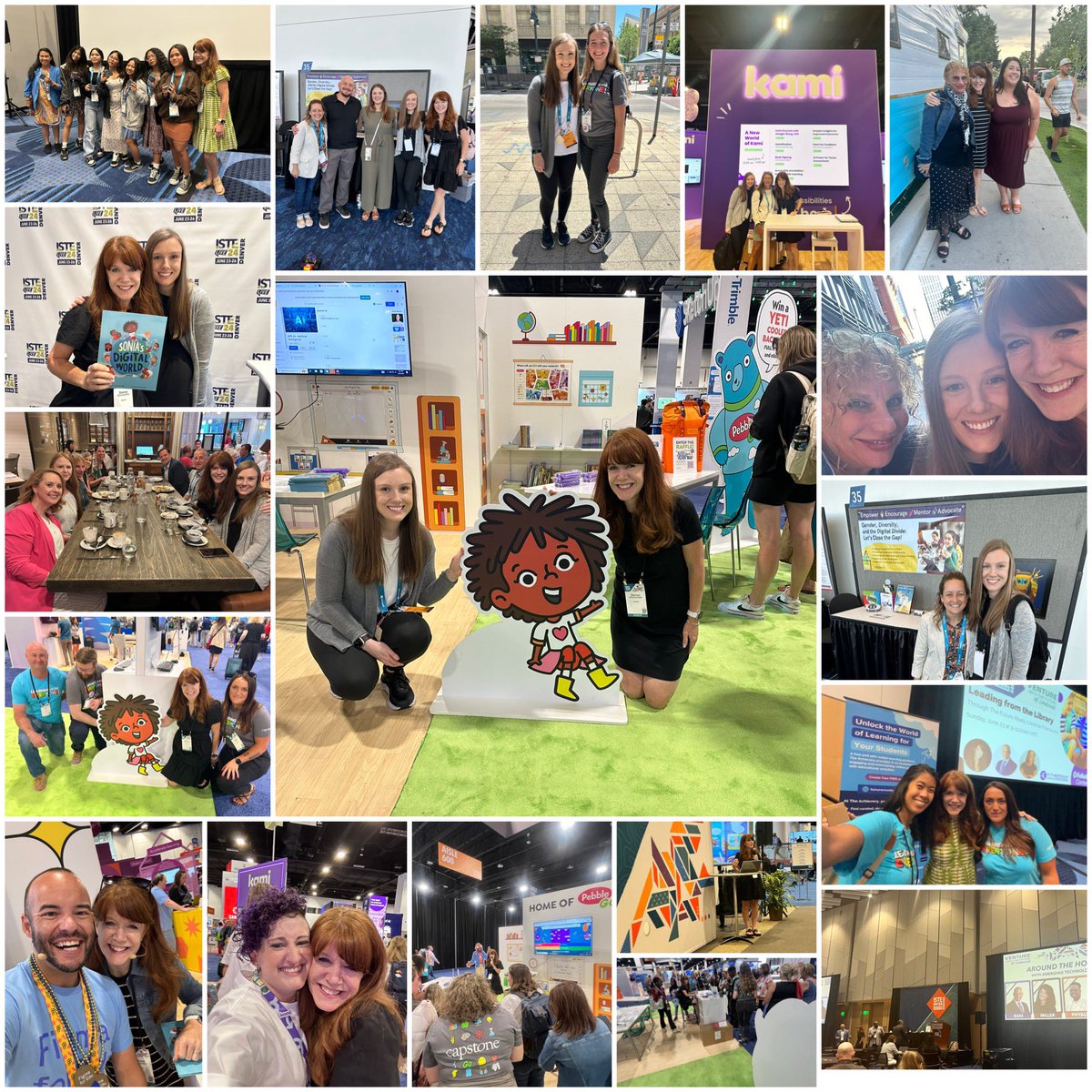 What a special week at @isteconnects #ISTE24 with so many wonderful friends, @capstonepub @levelupvillage <a href="/figma/">Figma</a> #figmaedu @kamiapp @futurereadyschools #futurereadylibs and more.🤩

And the best part, my daughter @briannamcua #engagedmediasolutions was here with me. I loved