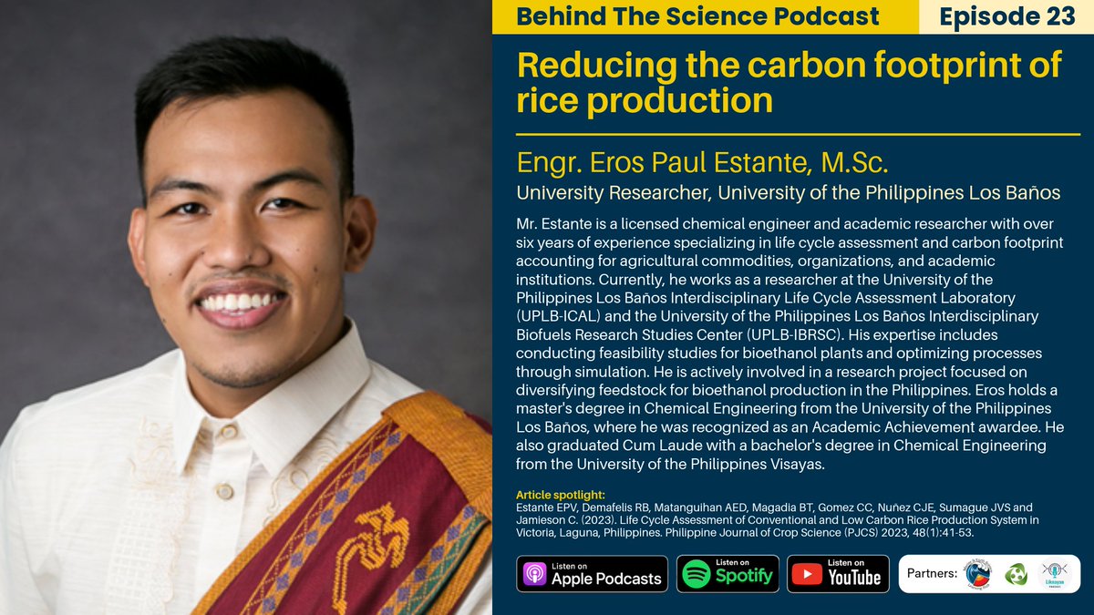 pcmflores19's tweet photo. May bagong episode namin kami mamayang gabi sa #BehindTheSciencePodcast 📢

Visit our website: https://t.co/BJIZNSYsWA
#pinoyscientists https://t.co/e0jTJc1H5w