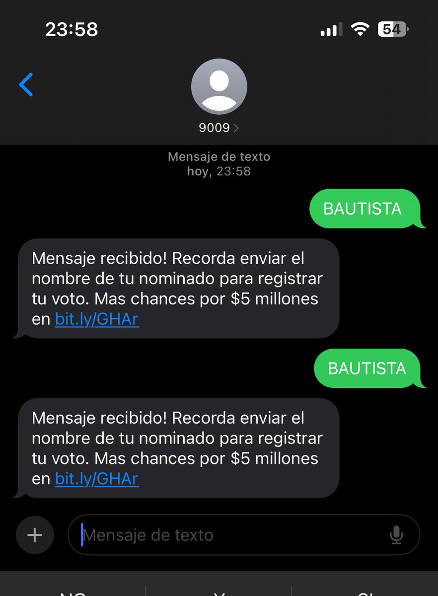 MomentoGH23's tweet photo. BAUTISTA AL 9009 
#GranFuria https://t.co/uDHIEzOOOG