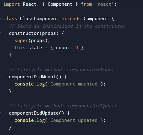 MadhavGanesan's tweet image. 📚 Functional vs Class!

🔹 Functional Components:

Simpler &amp;amp; Use Hooks
Preferred for new development
Better performance (no class instantiation)

🔹 Class Components:

More verbose
Use &apos;this&apos; keyword &amp;amp; lifecycle methods
Necessary for older codebases

#React #JavaScript #MadWeb
