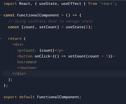 MadhavGanesan's tweet image. 📚 Functional vs Class!

🔹 Functional Components:

Simpler &amp;amp; Use Hooks
Preferred for new development
Better performance (no class instantiation)

🔹 Class Components:

More verbose
Use &apos;this&apos; keyword &amp;amp; lifecycle methods
Necessary for older codebases

#React #JavaScript #MadWeb
