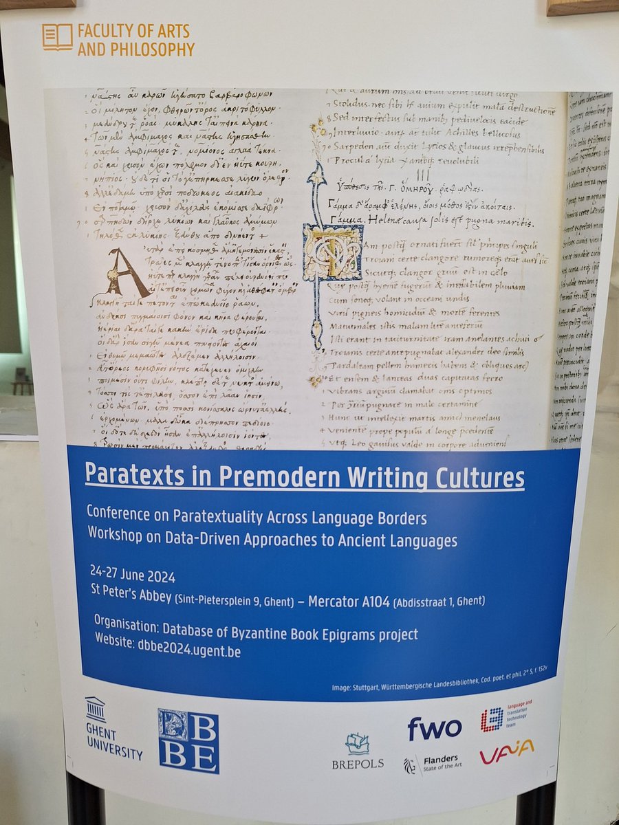 Leaving Ghent after an excellent conference on paratexts, organized by <a href="/ugent/">UGent</a> and <a href="/Brepols/">Brepols</a>, where I presented on: Paratexts in Syriac Liturgical Manuscripts. I am thankful to the wonderful organizers and colleagues whom I was privileged to meet!