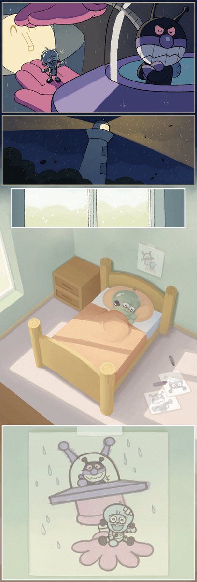 Baikinman &amp; Frankenrobo - "UFO Umbrella"