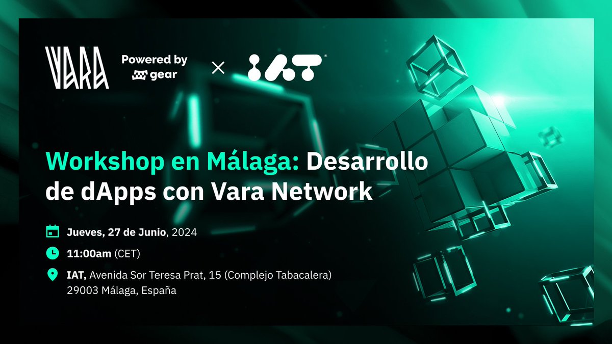 VaraNetwork_ES's tweet image. 🇪🇸 #RustBuilders #RustDevs Tenemos una cita en el @PoloDigitalMLG para tirar código con el Tech Lead @EvlampySpack ¡No se lo pierdan!🔥

🗓 27 de Junio | 11:00
📍 Málaga, España
🔗 lu.ma/s3mzq0we