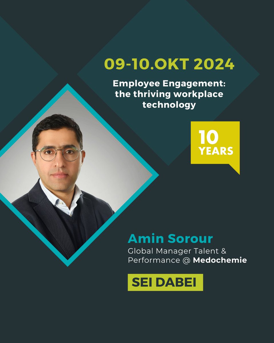 SorourAmin's tweet photo. Thrilled to share that I will be speaking at the 10th edition of HR Inside Summit on October 9-10! at the historic Hofburg in Vienna 🎤✨
"Employee Engagement as the thriving workplace technology"
#hrinsidesummit #EmployeeEngagement #BesserenArbeitsplatz #HR #Leadership https://t.co/toCN7OayHk