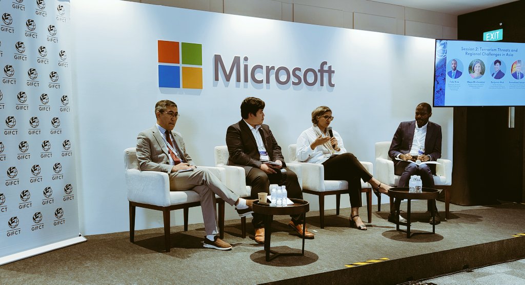 Erin Saltman, PhD (@erinsaltman) on Twitter photo Understanding terrorism threats & regional challenges in Asia: discussion with <a href="/GNET_research/">GNET</a> <a href="/folanski/">Fola Aina</a> <a href="/kenesh007/">Keneshbek Sainazarov</a> <a href="/RSIS_NTU/">RSIS</a> at the <a href="/GIFCT_official/">Global Internet Forum to Counter Terrorism (GIFCT)</a> Multistakholder Forum in Singapore Understanding terrorism threats & regional challenges in Asia: discussion with <a href="/GNET_research/">GNET</a> <a href="/folanski/">Fola Aina</a> <a href="/kenesh007/">Keneshbek Sainazarov</a> <a href="/RSIS_NTU/">RSIS</a> at the <a href="/GIFCT_official/">Global Internet Forum to Counter Terrorism (GIFCT)</a> Multistakholder Forum in Singapore
