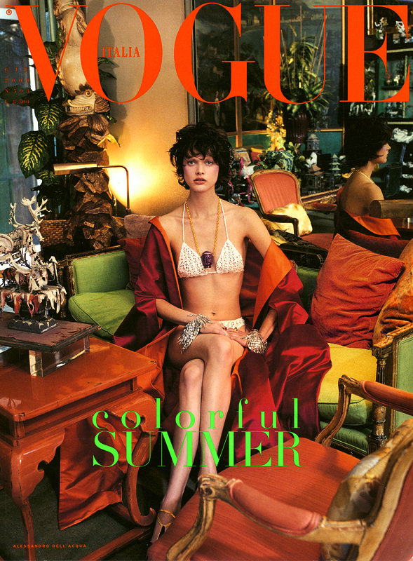 Vogue Italia, June 2000-2003 covers photographed by Steven Meisel
