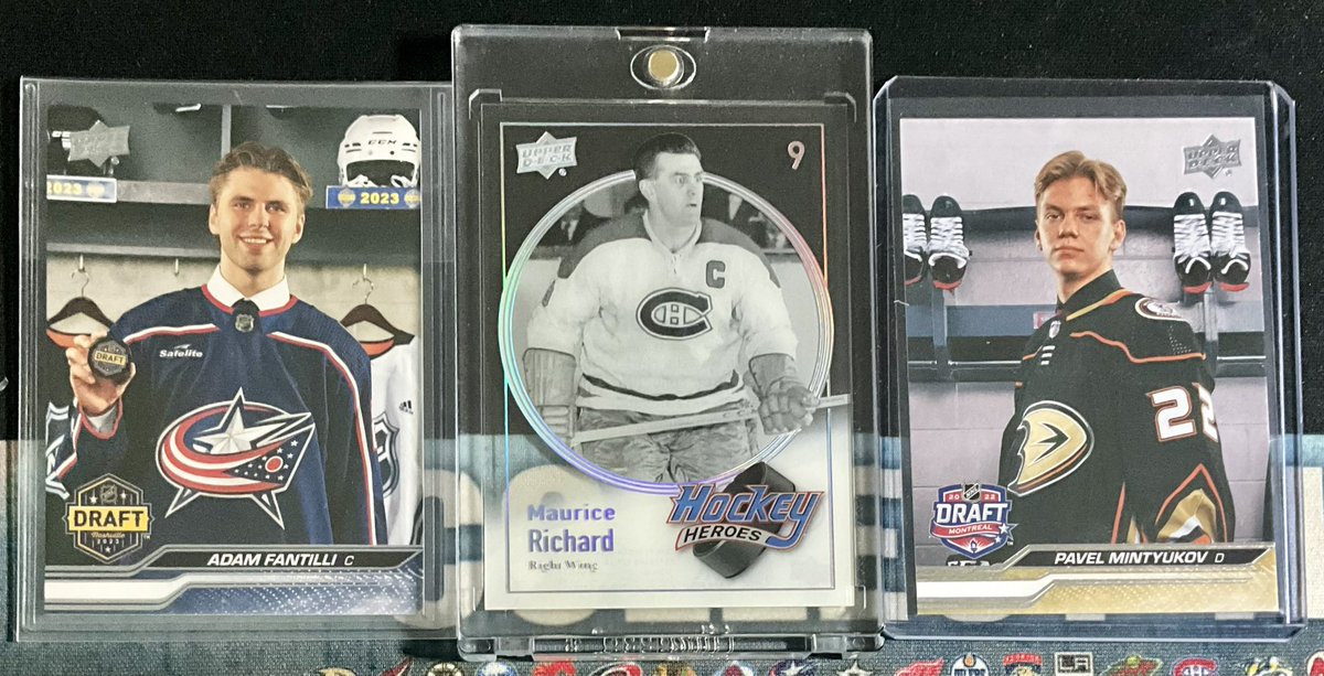 supermikeio's tweet photo. Here we go, lots of @CanadiensMTL in this one! Here the results of my Hobby Box of @UppDeckHockey 2023-24 Extended series #gohabsgo #1packaday https://t.co/5PBElMPRyw