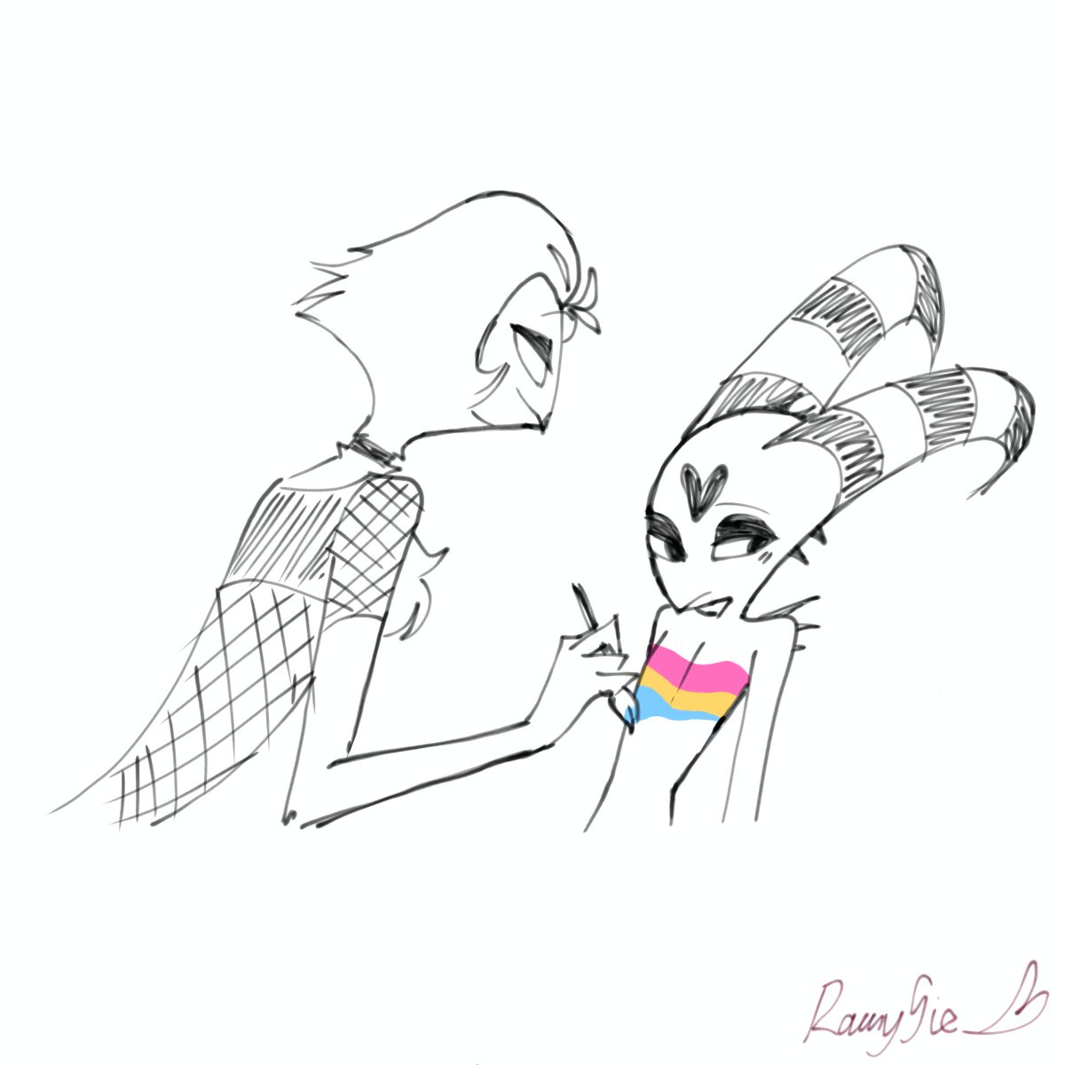 Rany_sie's tweet photo. Idk why i draw this 😶
#Stolitz
#HelluvaBossFanart https://t.co/gY3zyDNeRE