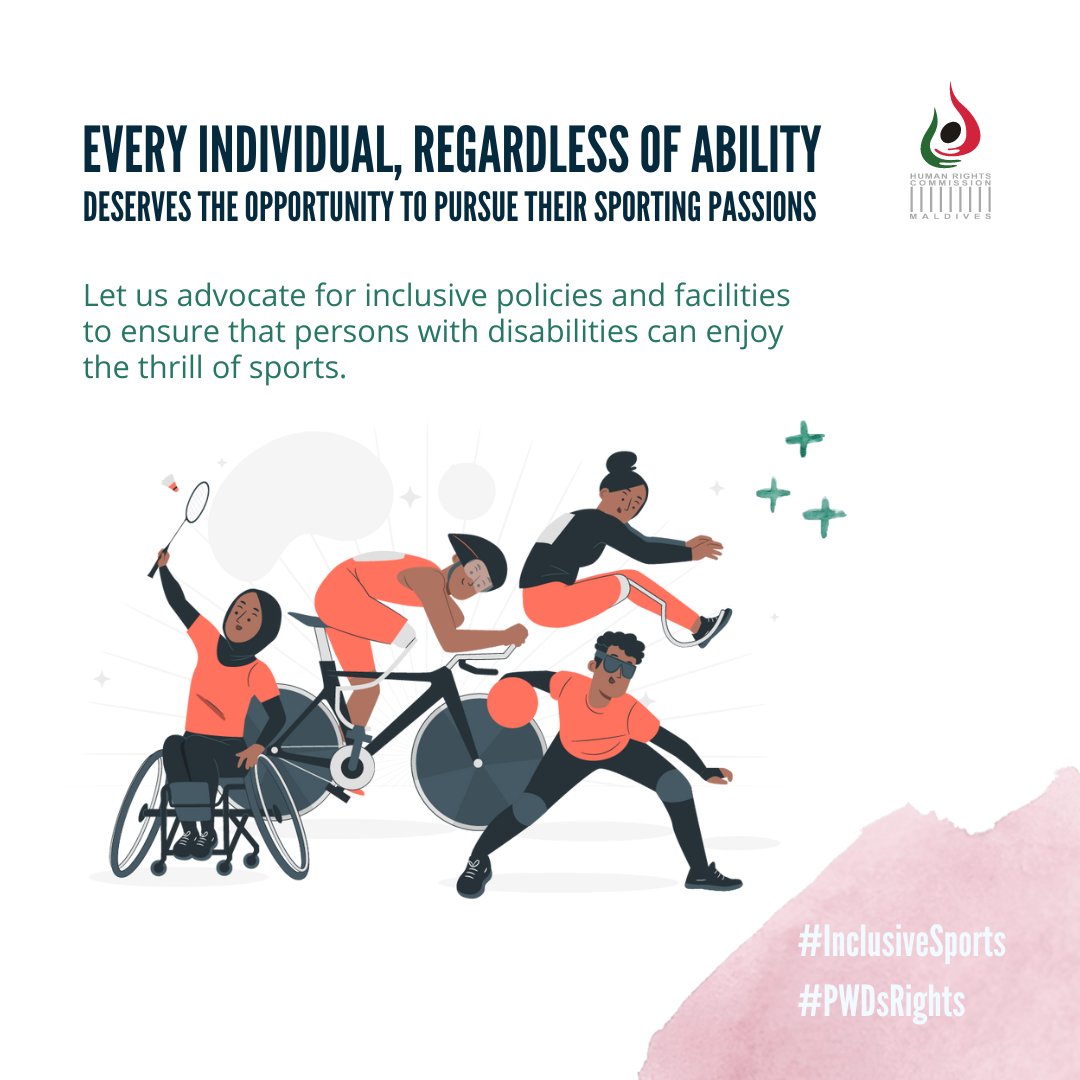 Every individual, regardless of ability, deserves the opportunity to pursue  their sporting passions. Let us advocate for inclusive policies and  facilities to ensure that persons with disabilities can enjoy the thrill of