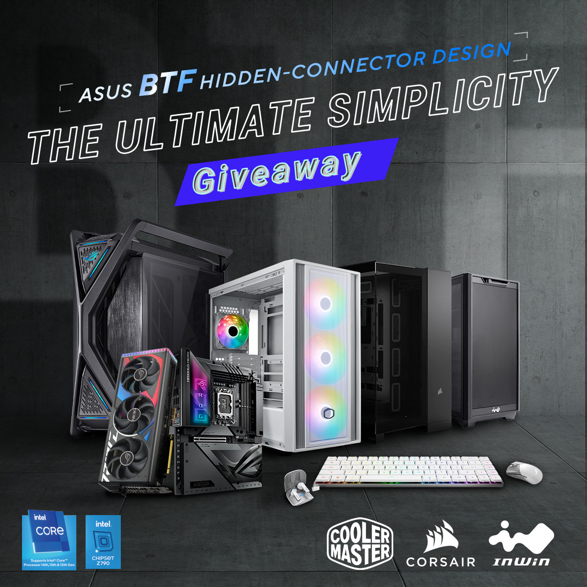 ASUS_ROG_IN's tweet photo. 🚨Last call for #TheUltimateSimplicity giveaway!
Act fast – over $8,000 USD in prizes are up for grabs.
🎁👉🏻 https://t.co/q19FaOBRCI
#ROGBTF #ASUSBTFHiddenConnector https://t.co/voquuhbsXt