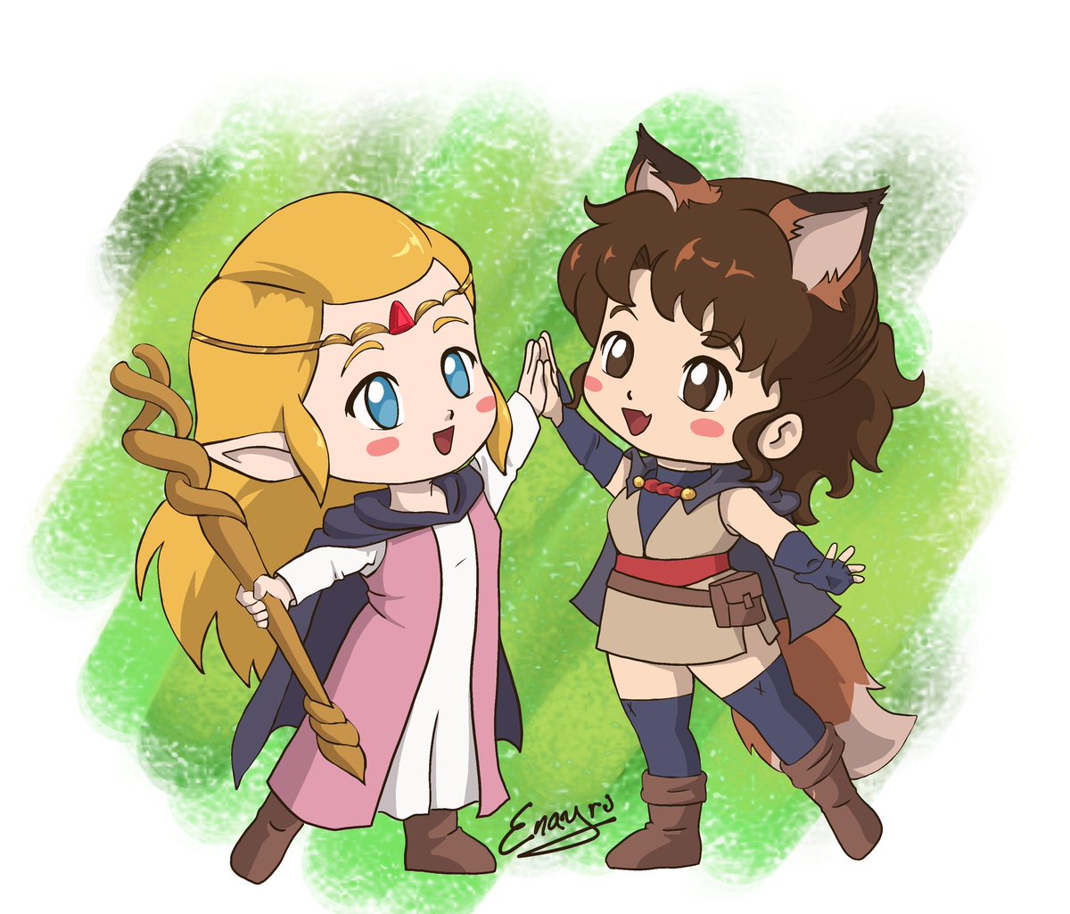 Enayru's tweet photo. Ok morra! Vamos a salvar a nuestro vato! #theleyendofzelda #tloz #loz #legendofzelda #echoesofwisdom #thelegendoflink #zelda #zeldita #chibi #chibizelda #princesszelda #princesaZelda #oc #selfinsert #makoverse #zeldaswitch https://t.co/h9q3iAAdg5