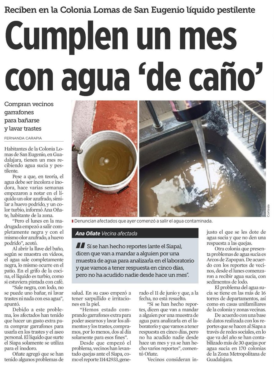 JPMS79's tweet photo. El agua contaminada, NO SUCIA, contaminada, que entrega el SIAPA ha sido un problema que miles de ciudadanos han tenido que enfrentar desde 2020, al menos.
Las autoridades, por su parte, han actuado con soberbia, omisión, e incluso con mentiras.
🧵 https://t.co/u22xzbt3Ng