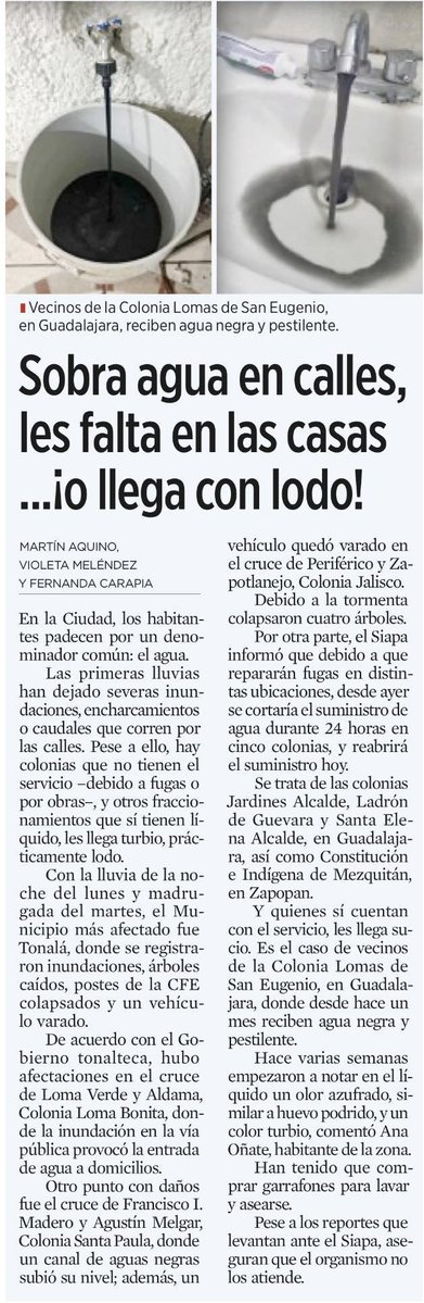 JPMS79's tweet photo. El agua contaminada, NO SUCIA, contaminada, que entrega el SIAPA ha sido un problema que miles de ciudadanos han tenido que enfrentar desde 2020, al menos.
Las autoridades, por su parte, han actuado con soberbia, omisión, e incluso con mentiras.
🧵 https://t.co/u22xzbt3Ng