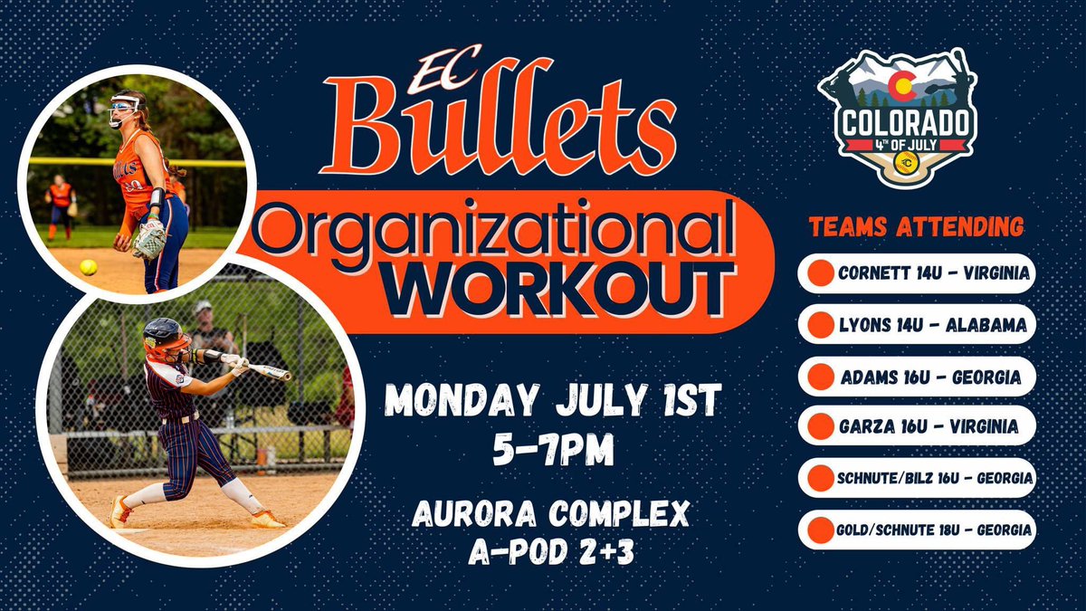 Come check us out at the EC Bullets Organization workout!
