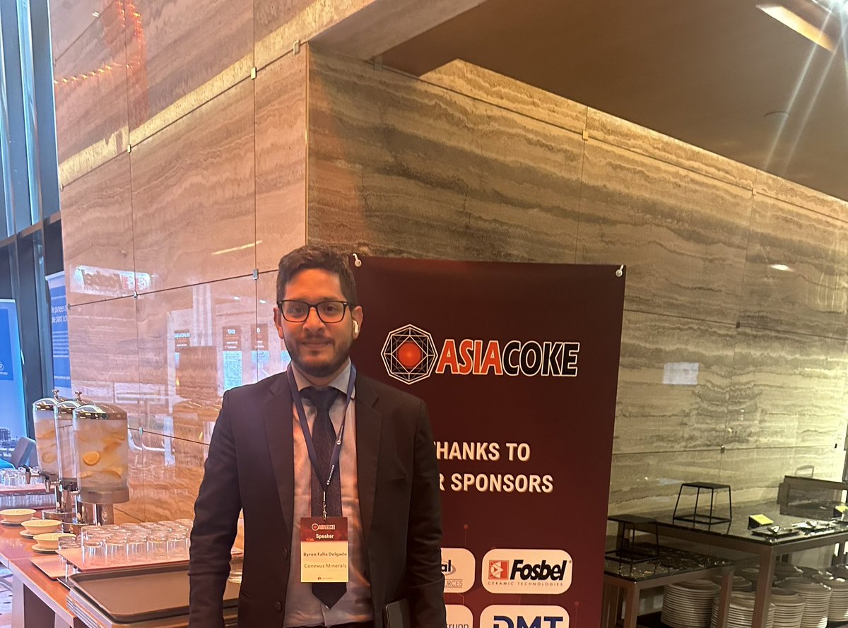 ByronFallaD's tweet photo. Thanks to Smithers for AsiaCoke 2024. Great opportunity in the Asian market, vital for our metallurgical coke from Colombia. Our message: a sector working together for a robust and sustainable global supply chain 🇨🇴🌏 #coal #metcoke #sustainability #market" https://t.co/UHgOvTUbFs
