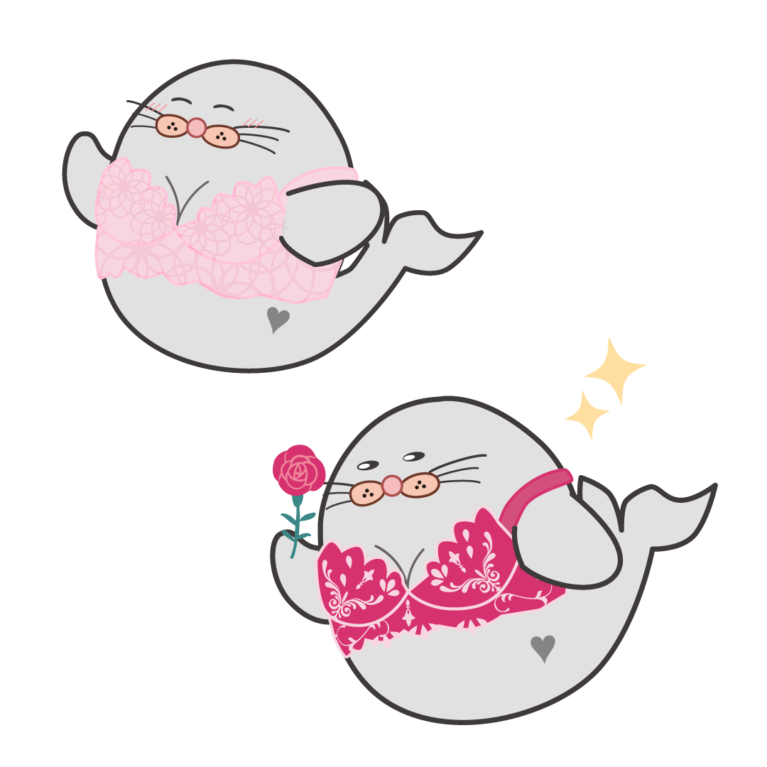 nozuru_heaven's tweet image. イラストのブラざらしにも新しいブラを着せてあげないとな…と思ったのでNewイラストです🦭