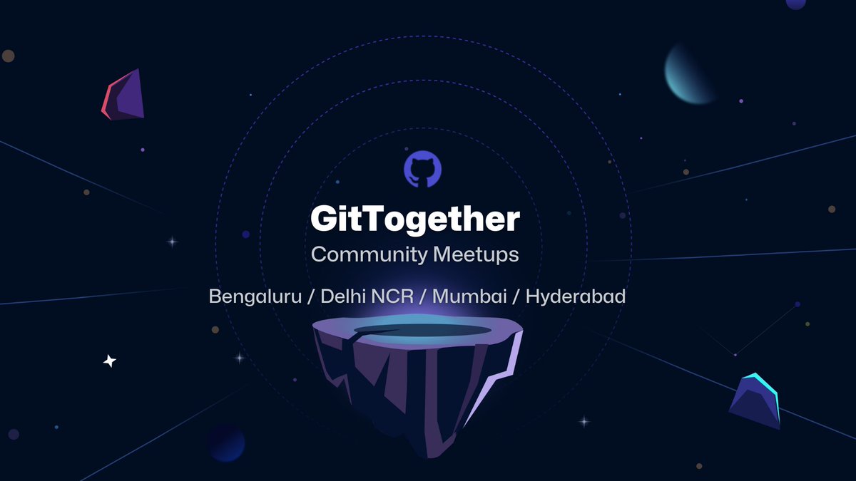 Calling all passionate developers in Bengaluru, Delhi, Hyderabad &amp; Mumbai!

Join our community meetups (GitTogethers) this July for technology, inspiration &amp; networking 💡 

➡️ Call for Sessions: gh.io/cfs

#GitTogether #OpenSource #AI #Security #DeveloperCommunity