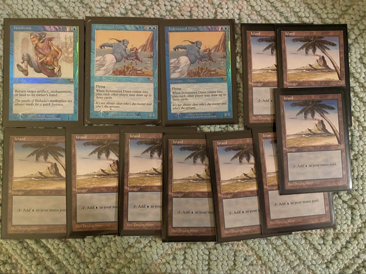 stonerainguy's tweet photo. Mailday! #premodernmtg #feelingblue #deckpics #islandboy #oldframes #foils #ebay https://t.co/CkhDzbmvMY
