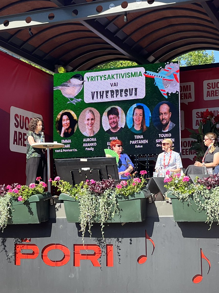 Kun vastuullisuusteot tulevat yrityksen arvomaailmasta, eivätkä ole vain viestintää tai markkinointia, niin vaaraa viherpesusta ei ole. #SuomiAreena
